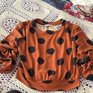 Haute Monde Kids Sweater - Rust and Black
